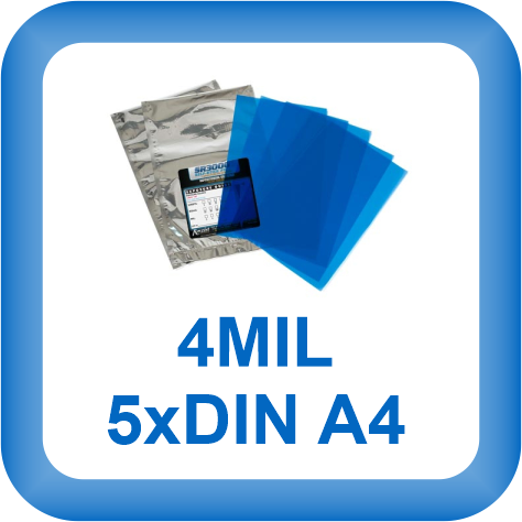 SR3000, DinA4, 4MIL (100µ), 5 Blatt